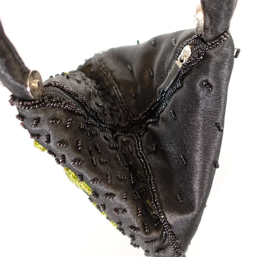 Bijoux Terner Purse Bag Evening Clutch Handbag Floral Beaded Embroidered Beggar‎